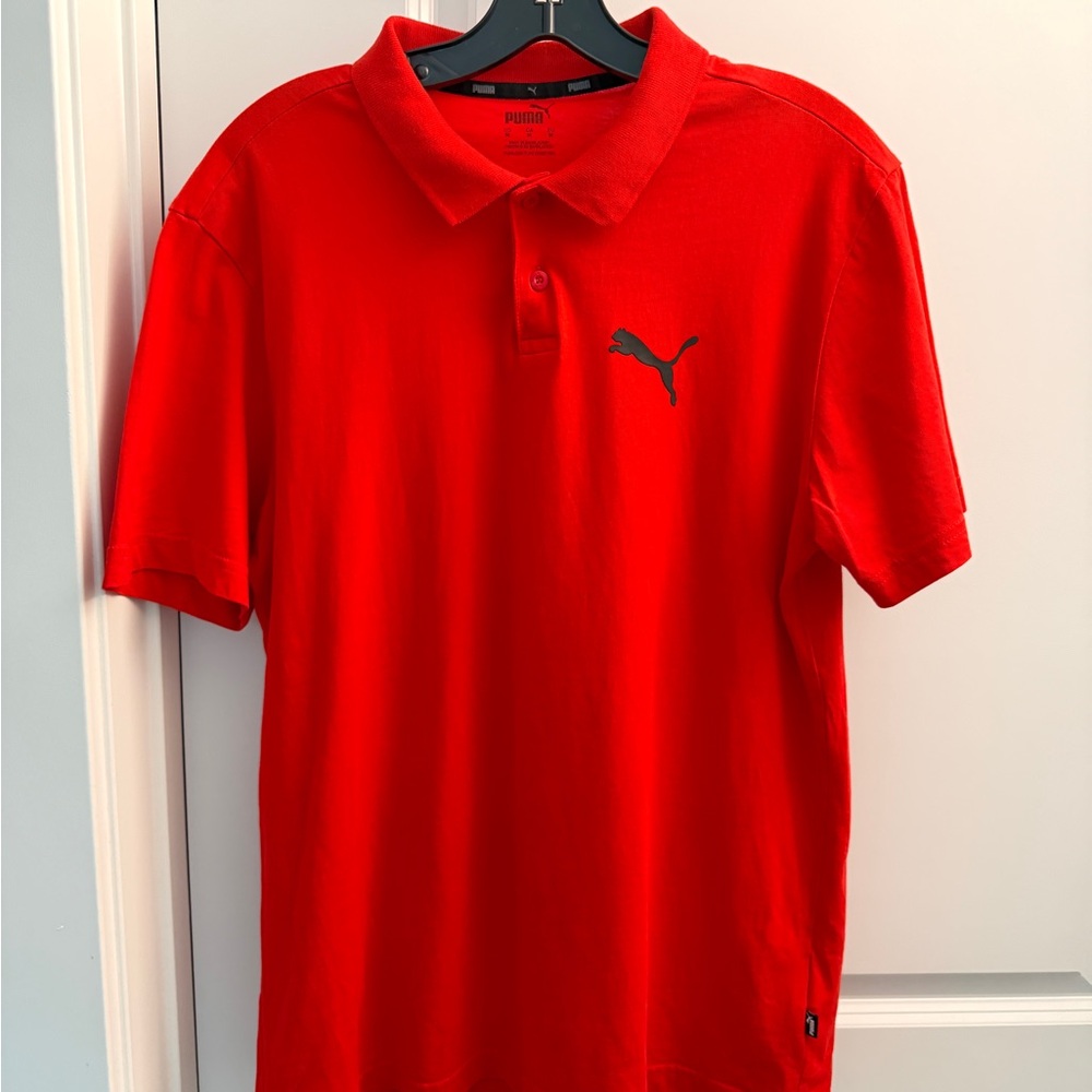 Puma Men's Red Polo Shirt